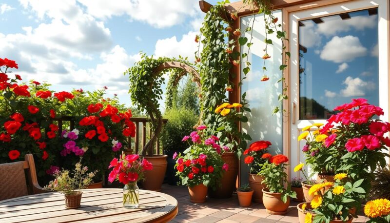 uređenje terase sa cvećem uređenje terase sa cvećem